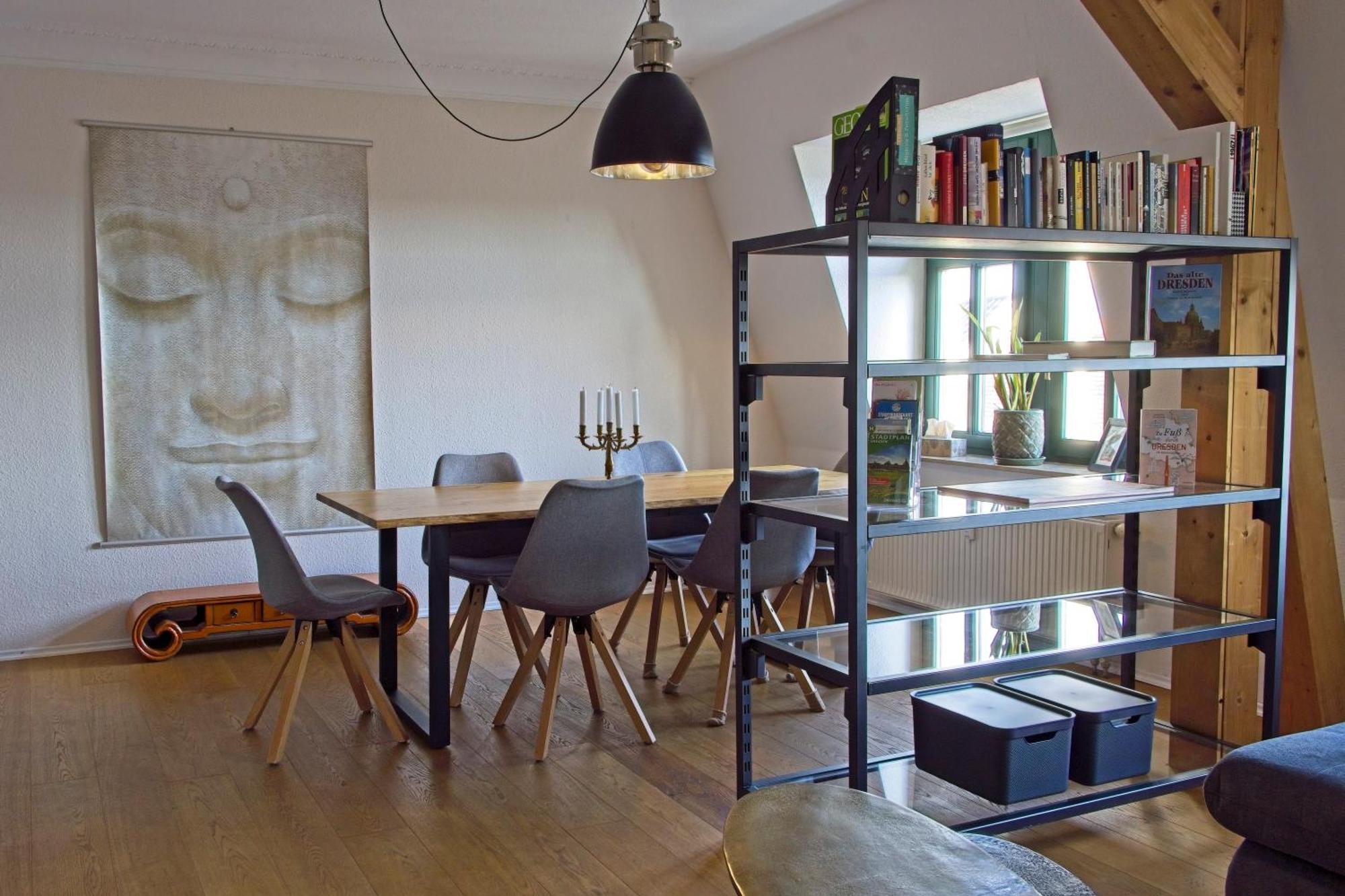 Neustadt-Aussicht - Grosse Wohnung Mit Balkon Drezno Zewnętrze zdjęcie