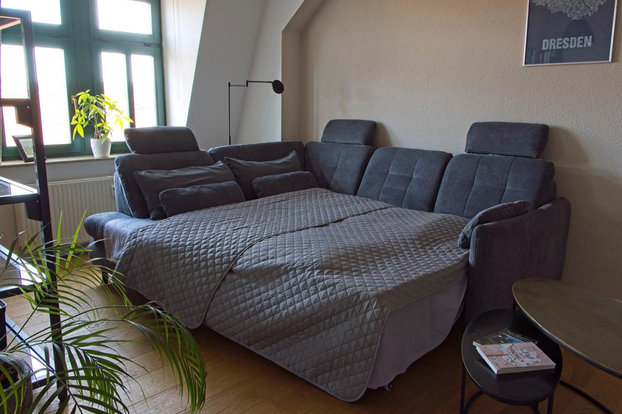 Neustadt-Aussicht - Grosse Wohnung Mit Balkon Drezno Zewnętrze zdjęcie